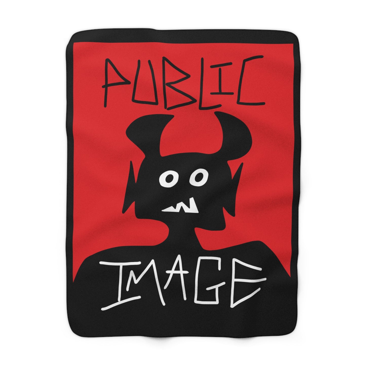 Red Cozy Sherpa Fleece Blanket with Bold Design, Perfect for Gifting, Home Decor, Cozy Evenings, and Celebrations
