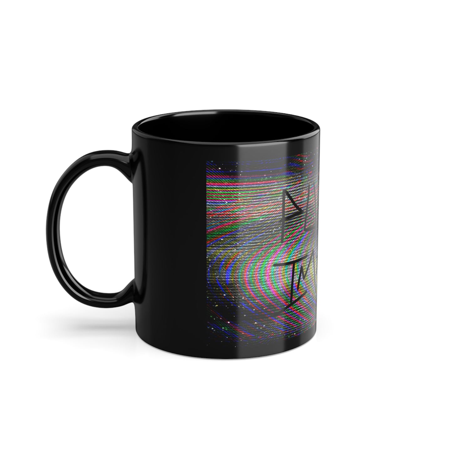 Distorted Black Mug