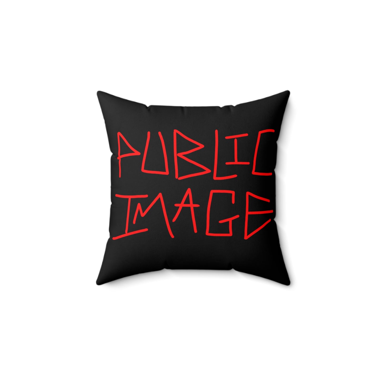 Public Image Decorative Pillow, Modern Home Decor, Unique Throw Pillow, Gift for Music Lovers, Artistic Cushion Cover