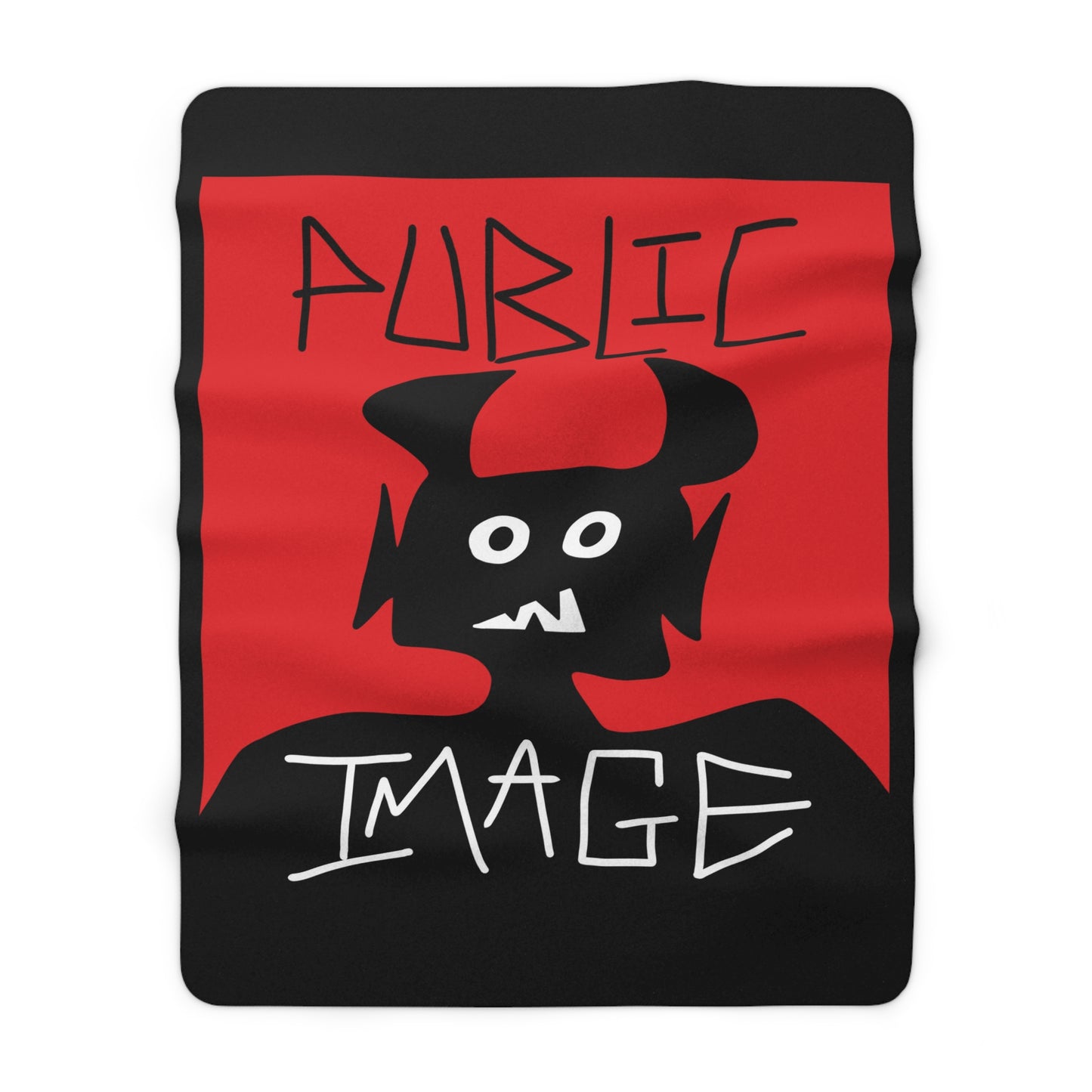Red Cozy Sherpa Fleece Blanket with Bold Design, Perfect for Gifting, Home Decor, Cozy Evenings, and Celebrations