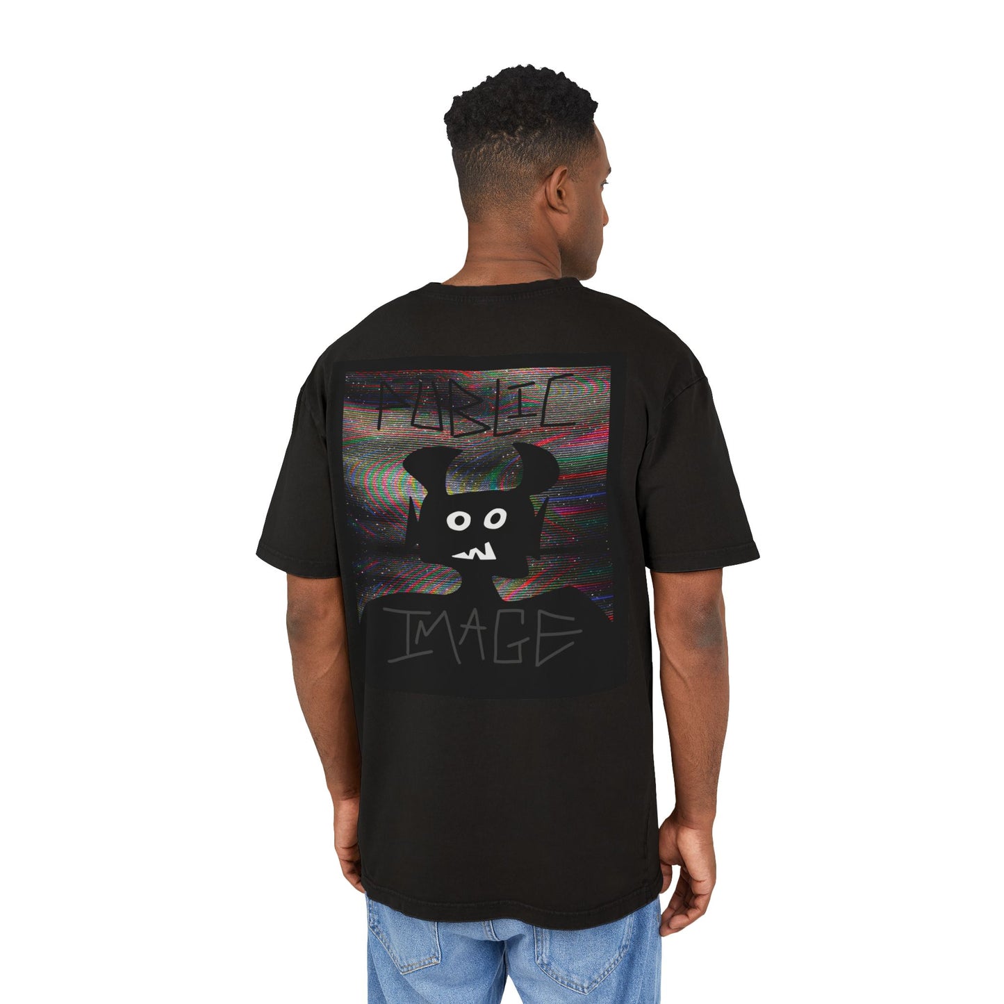Distorted Acid Washed Heavy Oversize Tee