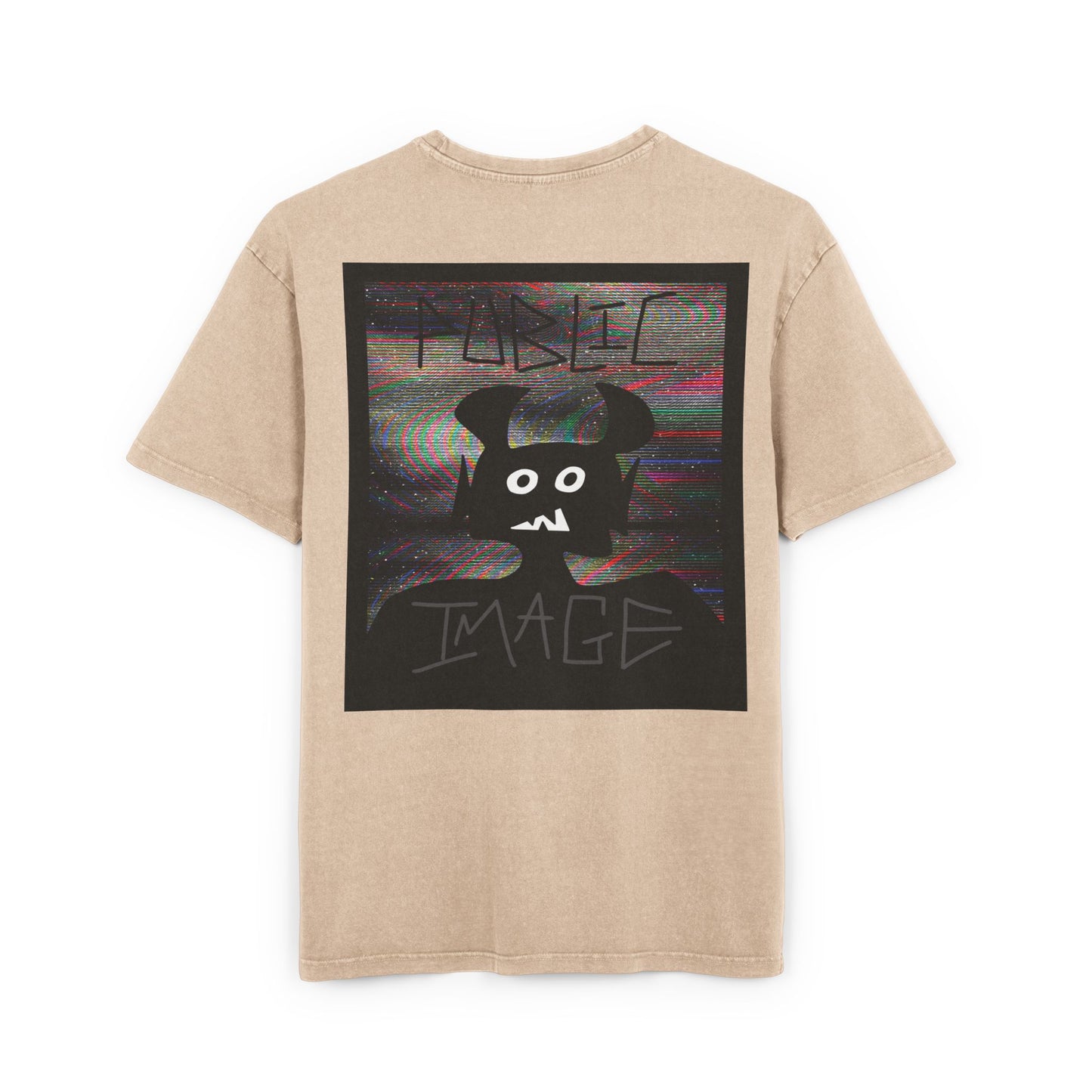 Distorted Acid Washed Heavy Oversize Tee