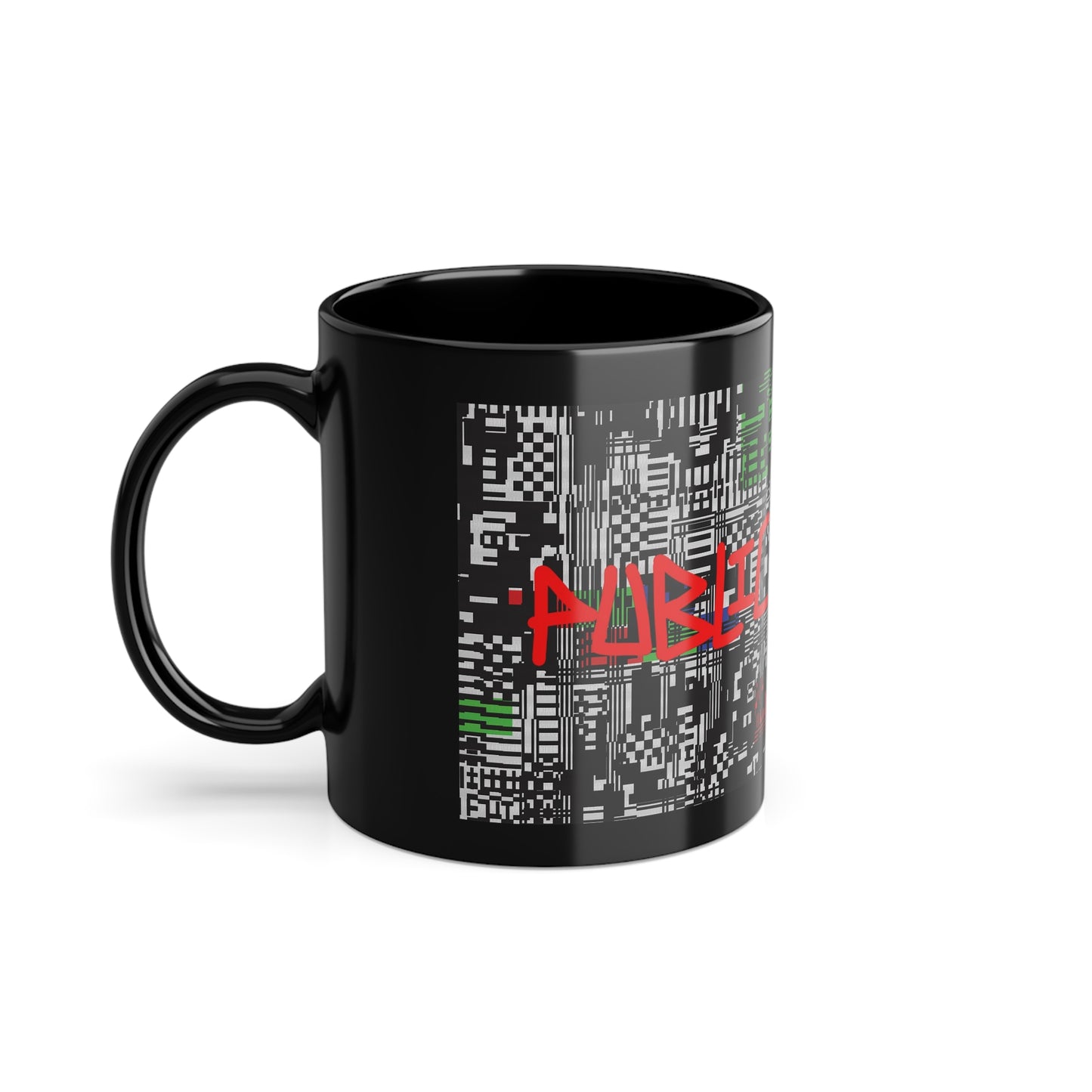 Distorted Black Mug