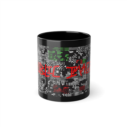 Distorted Black Mug