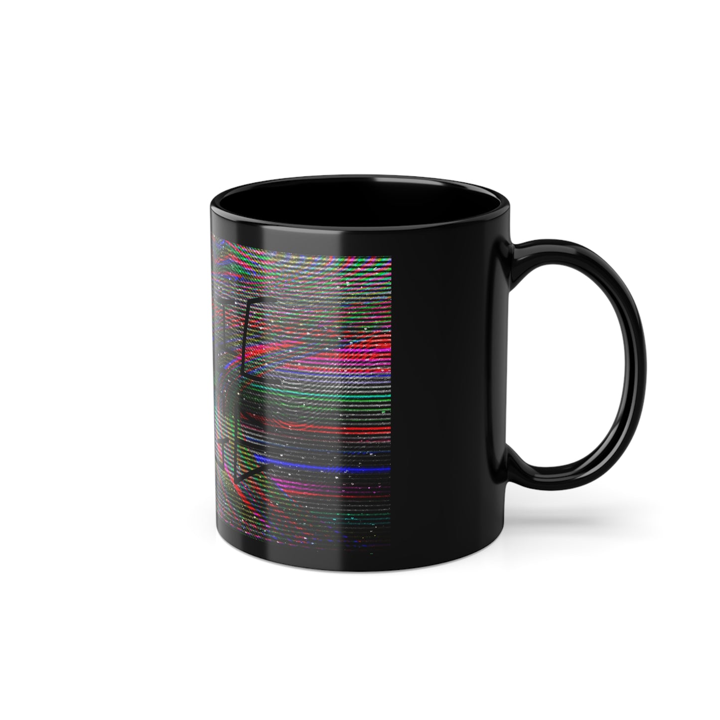 Distorted Black Mug